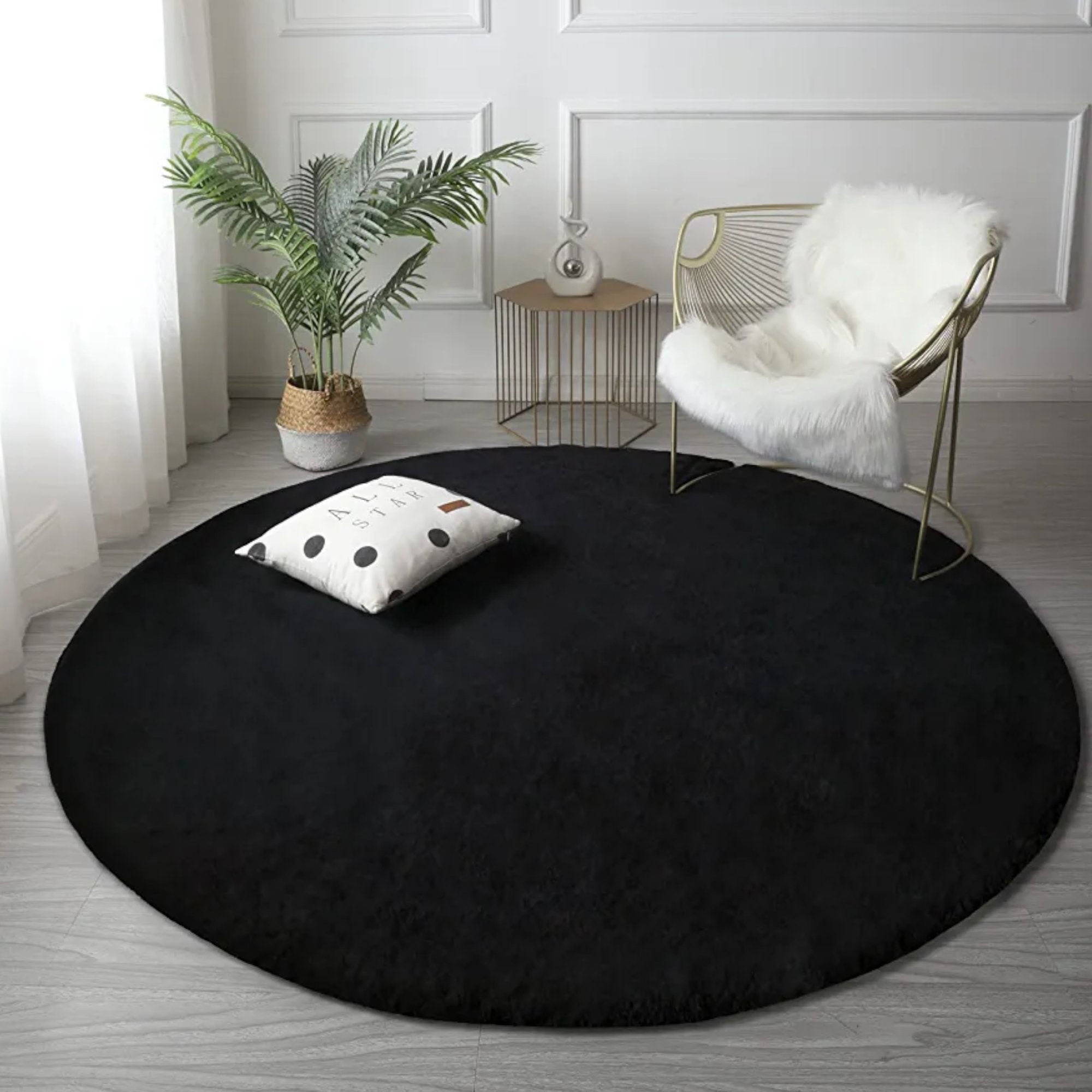 Elegantni tepih od umjetnog krzna 80x80 cm