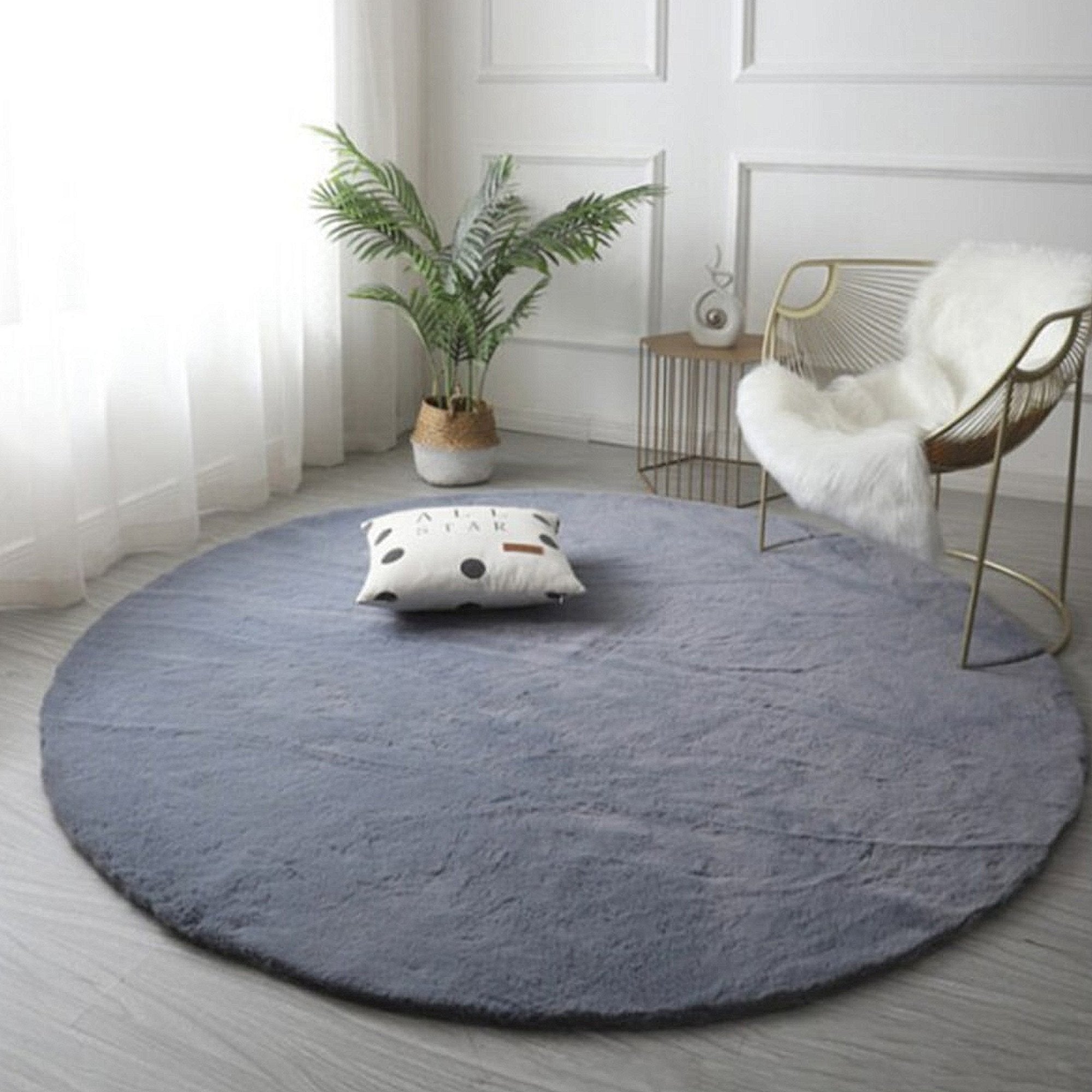 Elegantni tepih od umjetnog krzna 80x80 cm