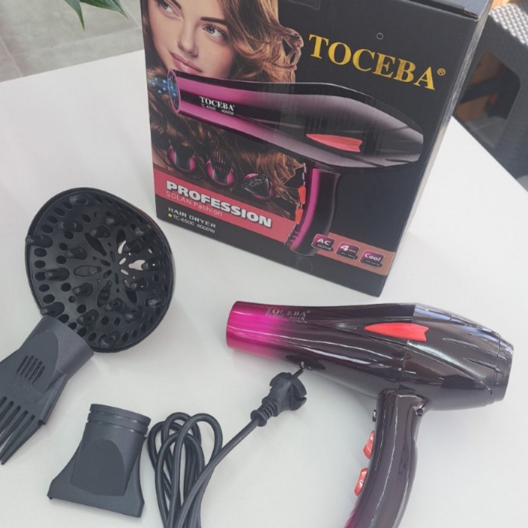 Potpuna Snaga i Efikasnost: Toceba Fen za Kosu od 4000W
