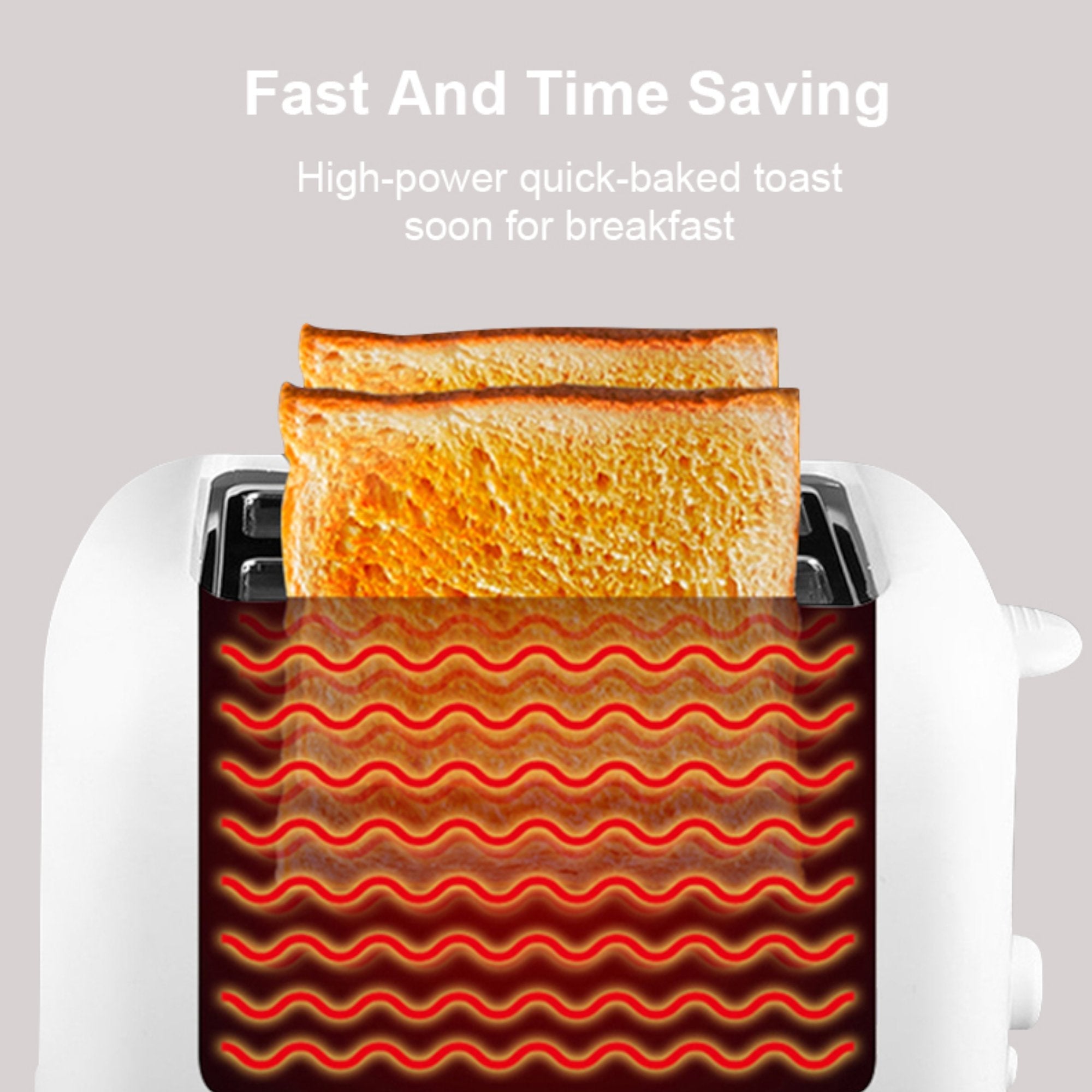 Powerful 650W Toaster for Perfectly Crispy Toast