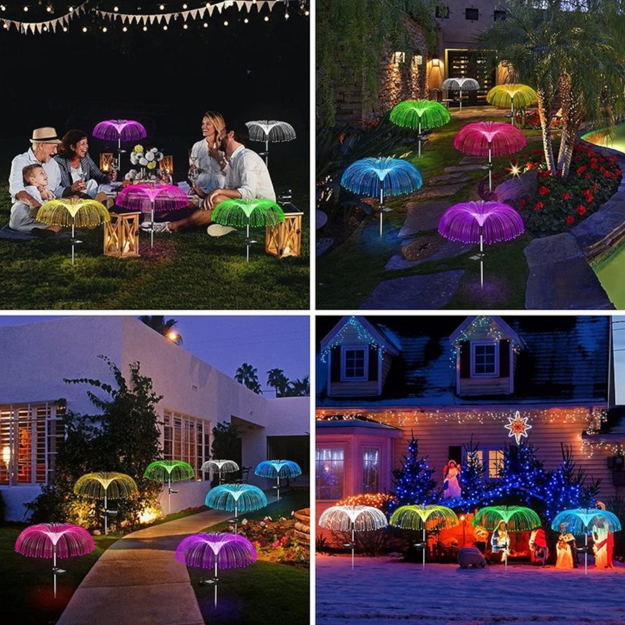 Elegantne Solarne Vrtne Lampe Meduza za Čarobnu Atmosferu