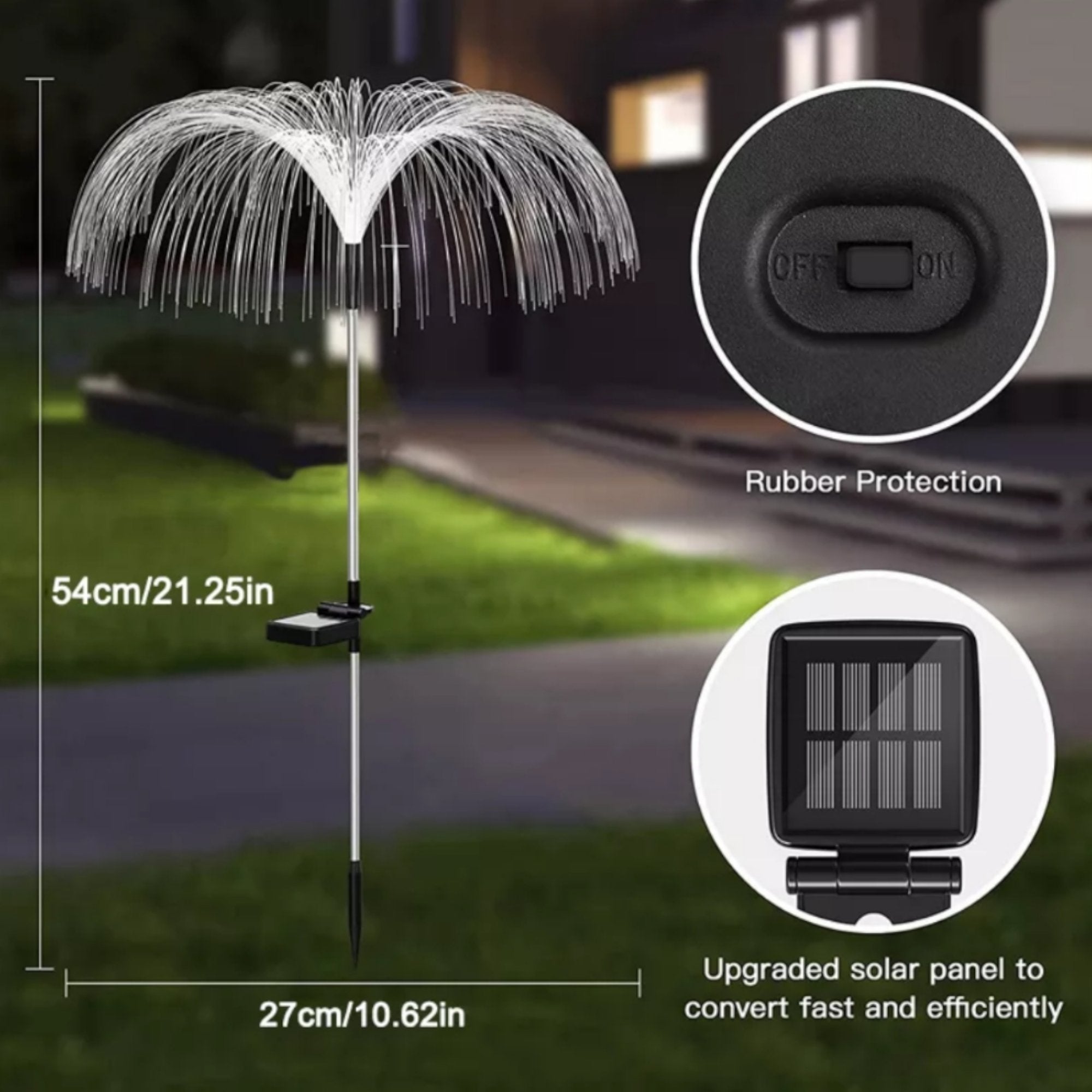 Elegantne Solarne Vrtne Lampe Meduza za Čarobnu Atmosferu
