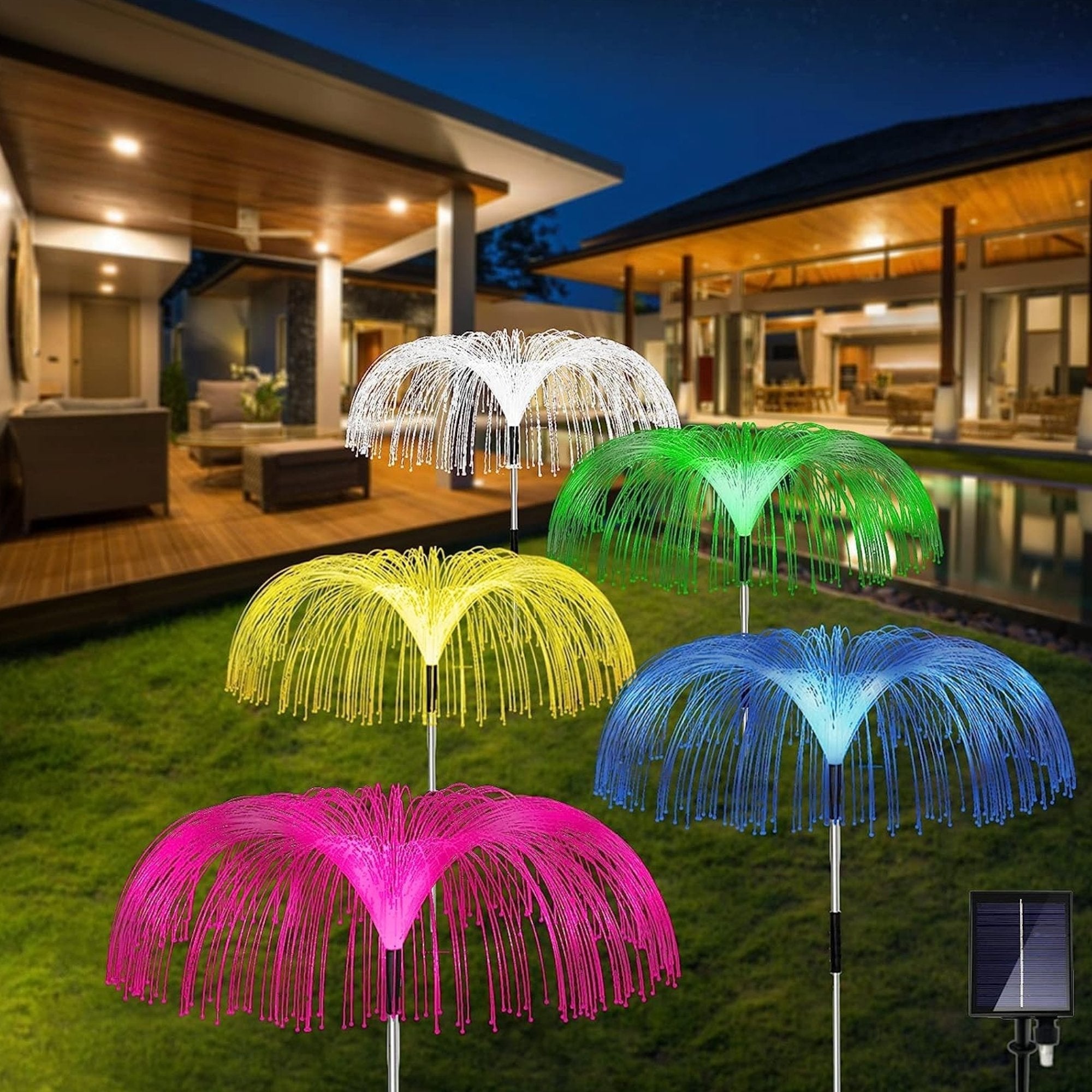 Elegantne Solarne Vrtne Lampe Meduza za Čarobnu Atmosferu