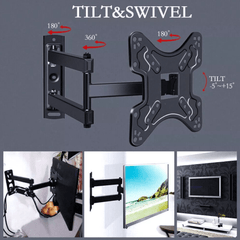 Svestrani Rotirajući Zidni Nosač za TV (14”–55”)