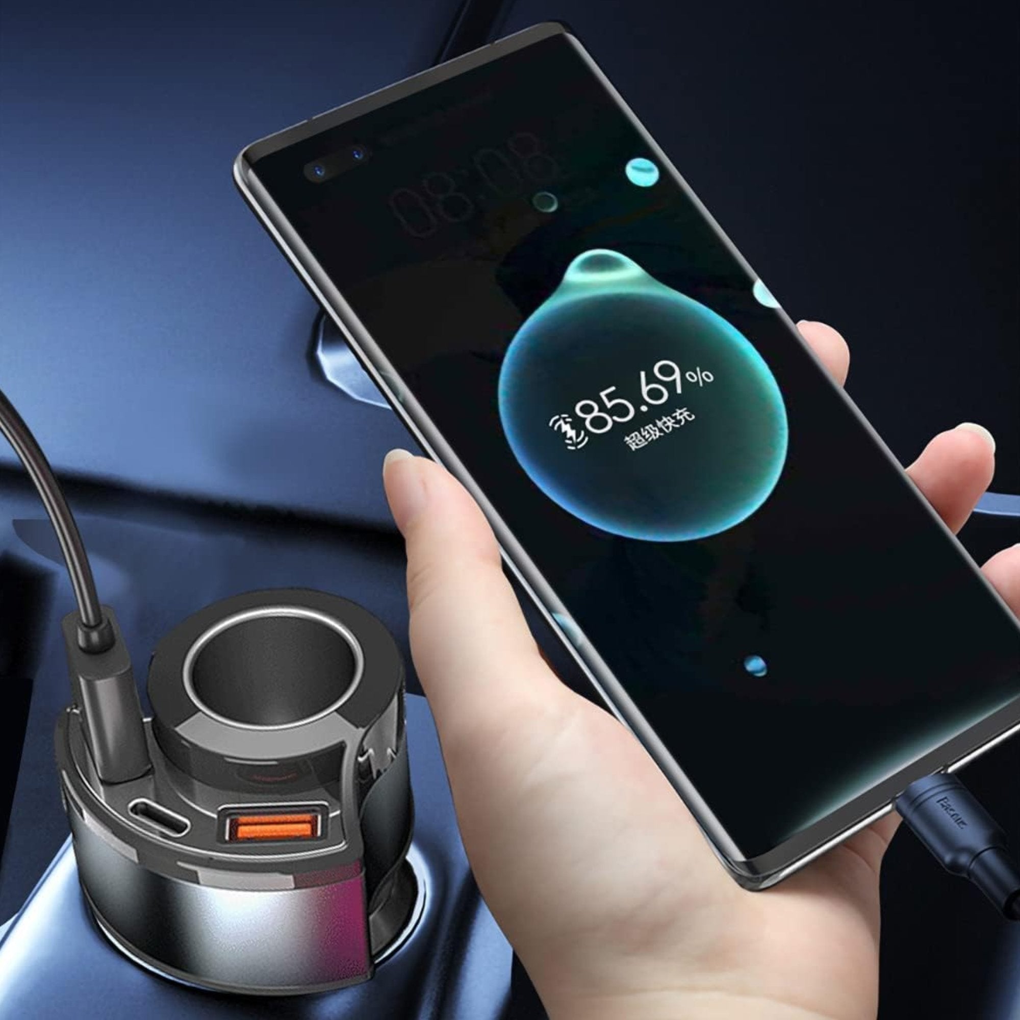 Ultra Brzi USB Adapter za Auto Punjač "SC-104" - Napunite Vaš Uređaj u Trenutku!
