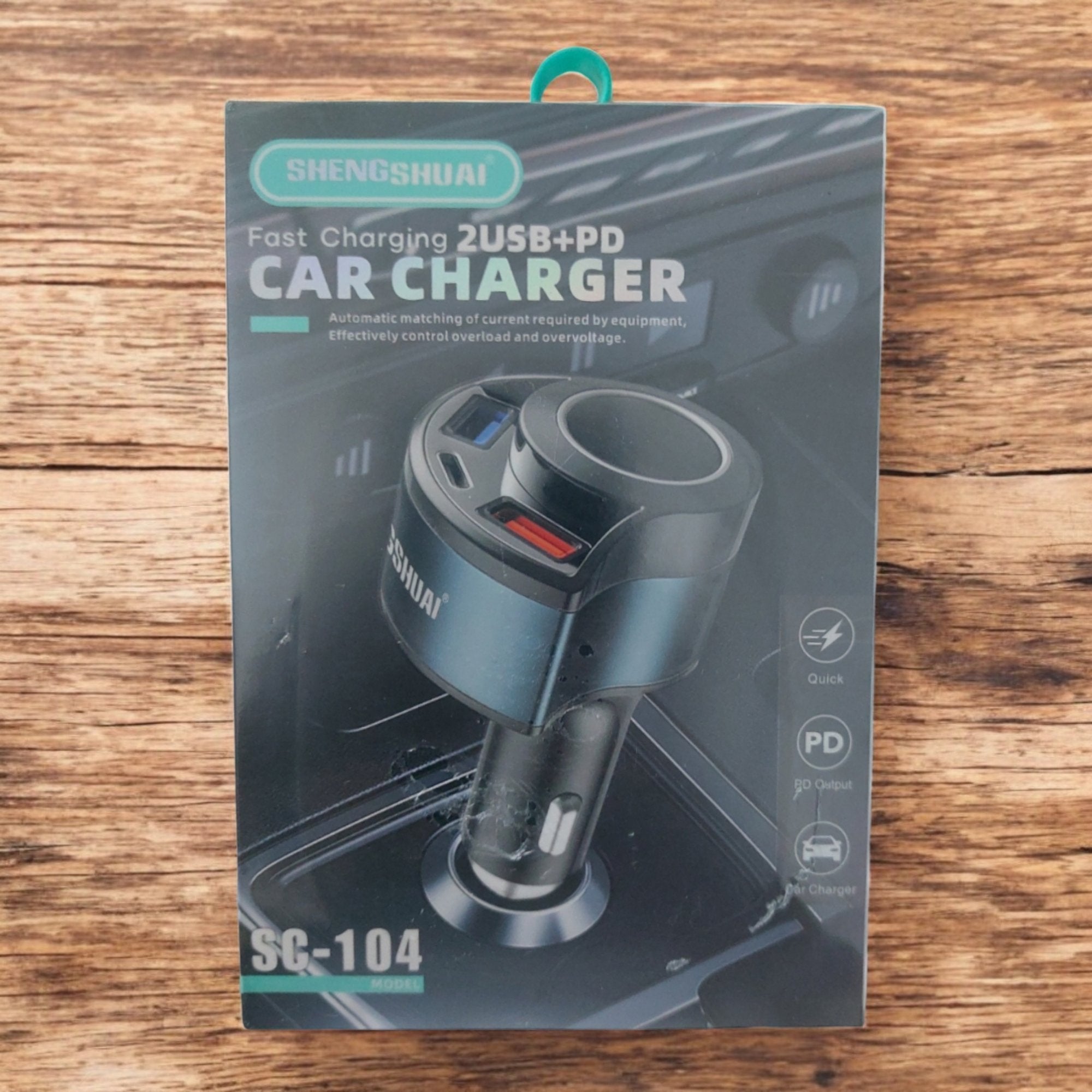 Ultra Brzi USB Adapter za Auto Punjač "SC-104" - Napunite Vaš Uređaj u Trenutku!