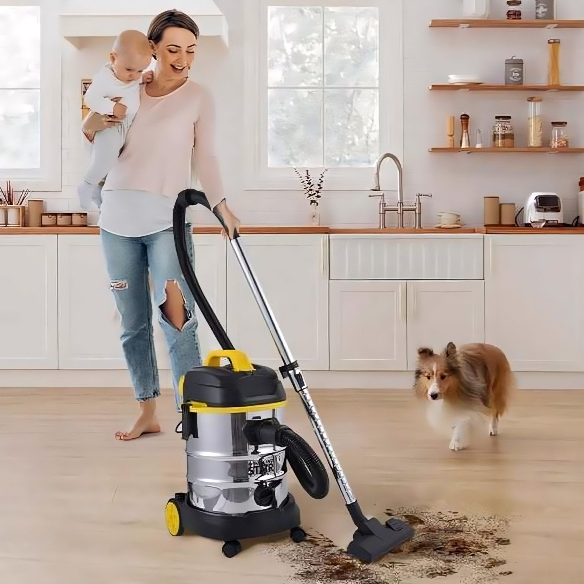 Snažni višenamjenski usisivač za mokro i suho usisavanje 1600W "ST-5034