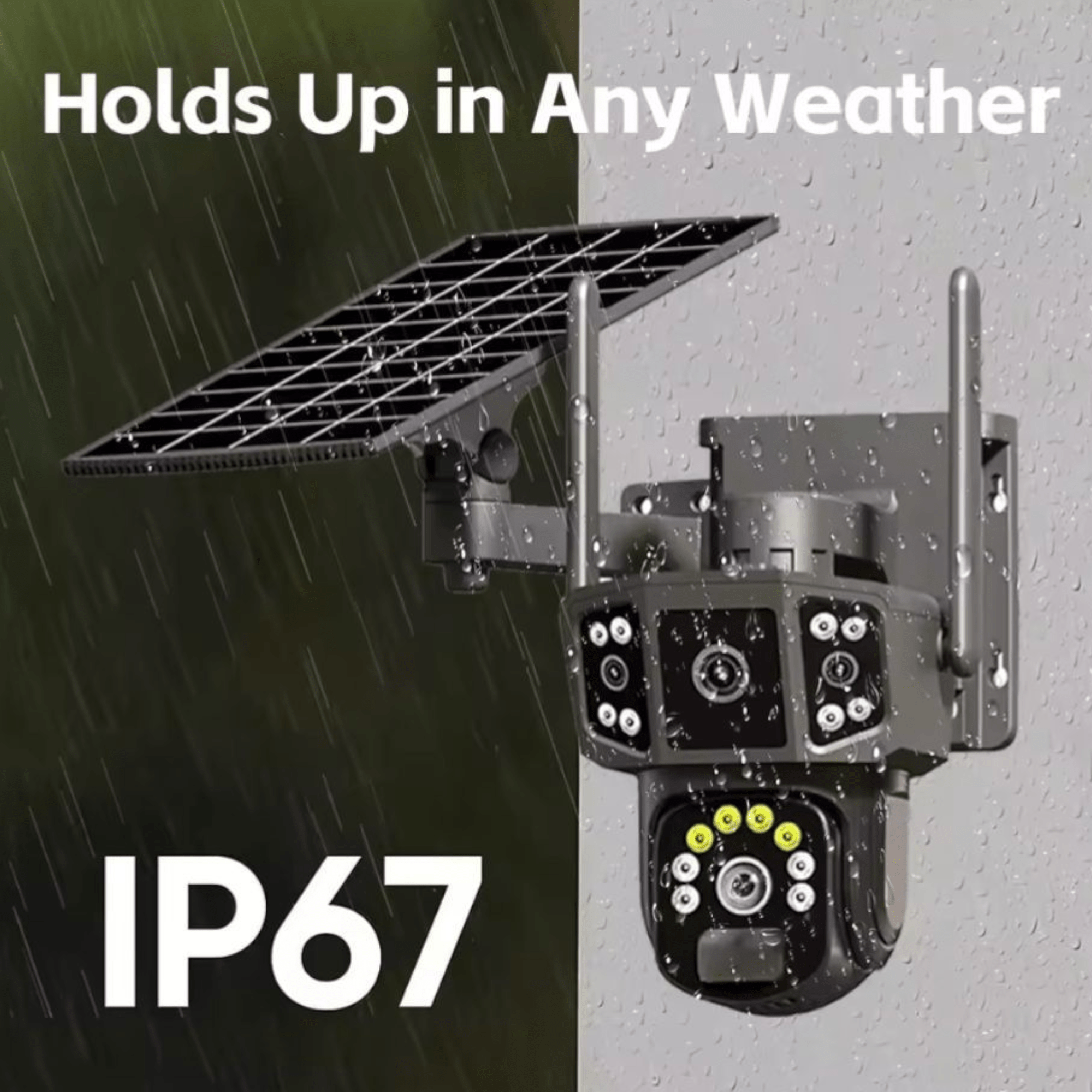 Inovativna V380 Pro Pametna 4G Sim-Solarna Kamera
