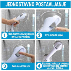 Sigurna vakumska ručka za lako upravljanje