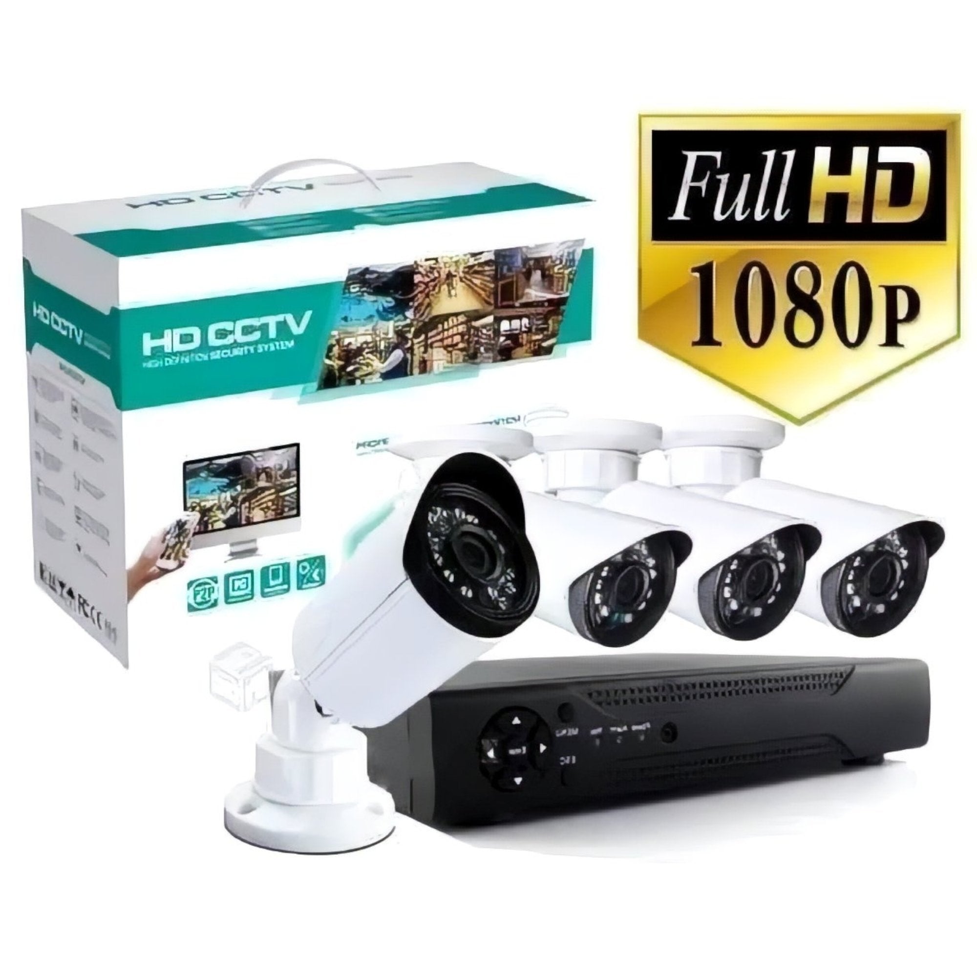 Kompleksni Video Nadzor: 4 AHD CCTV Kamere sa FULLHD Kvalitetom