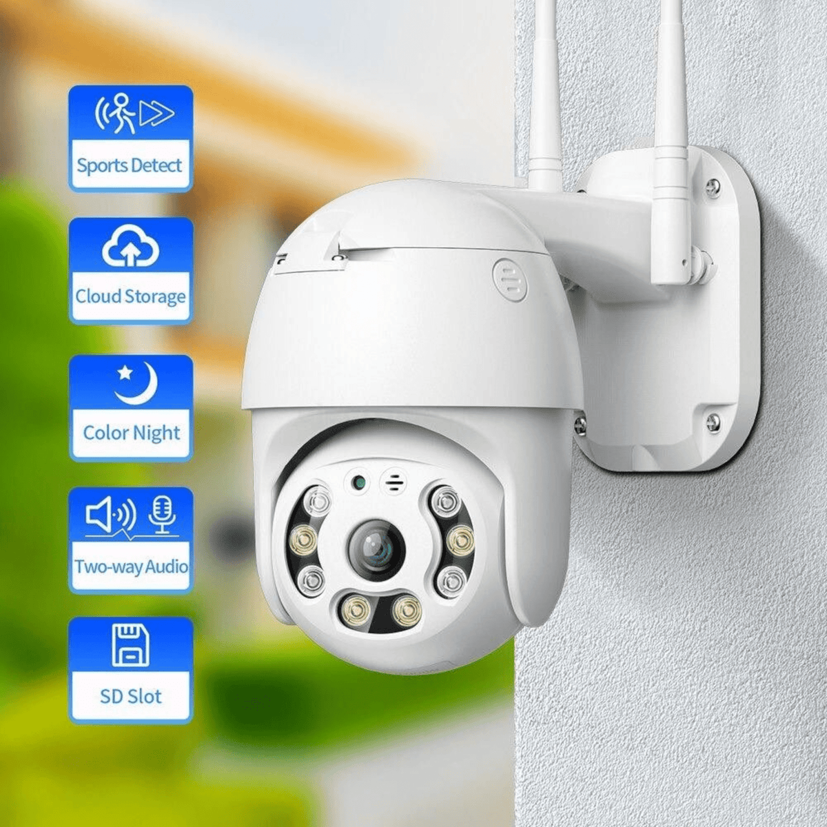 Pametna WIFI Rotirajuća PTZ Sigurnosna IP Kamera za Unapređenu Zaštitu Domova