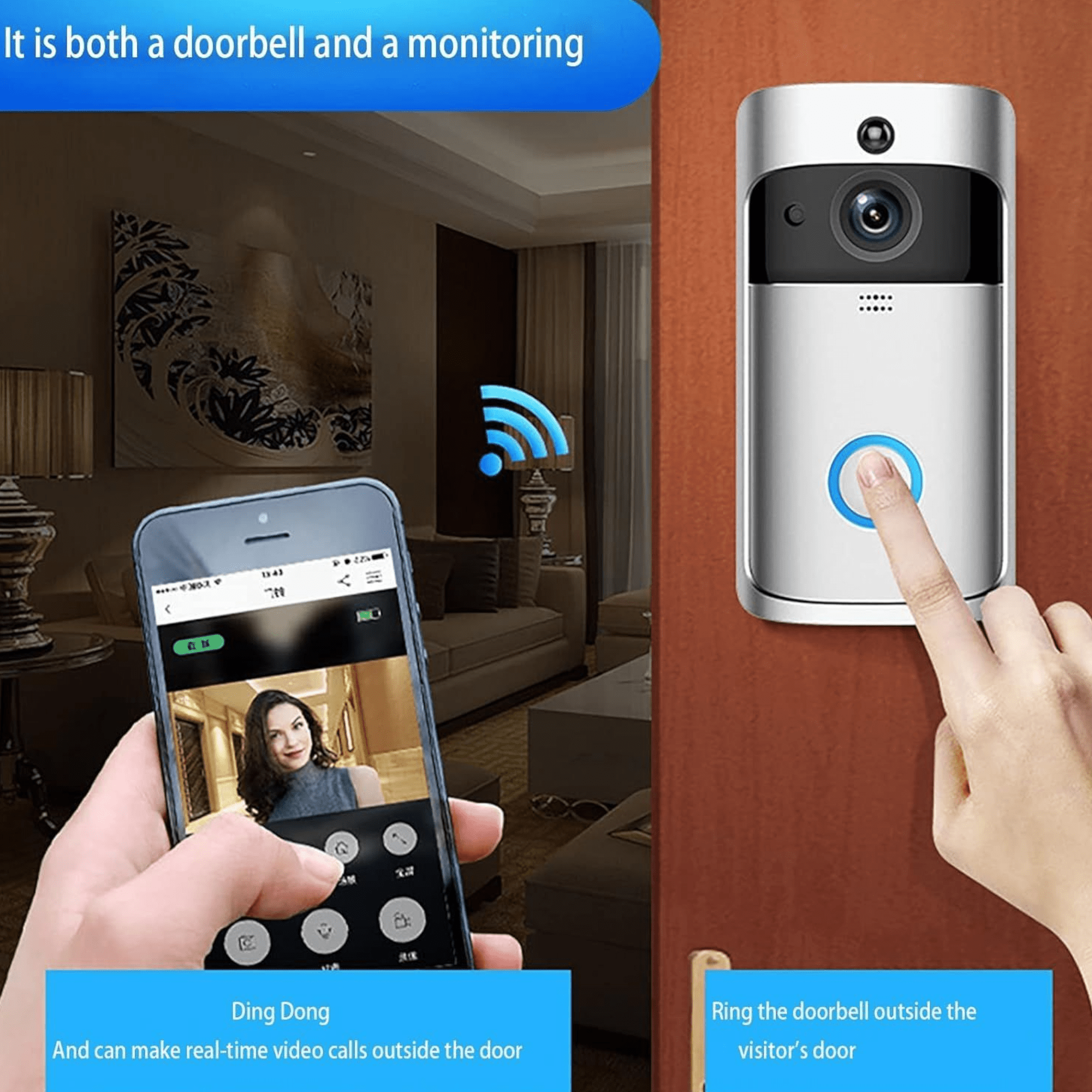 Bežično WiFi Video Zvono za Vrata - Moderni Sigurnosni Sistem