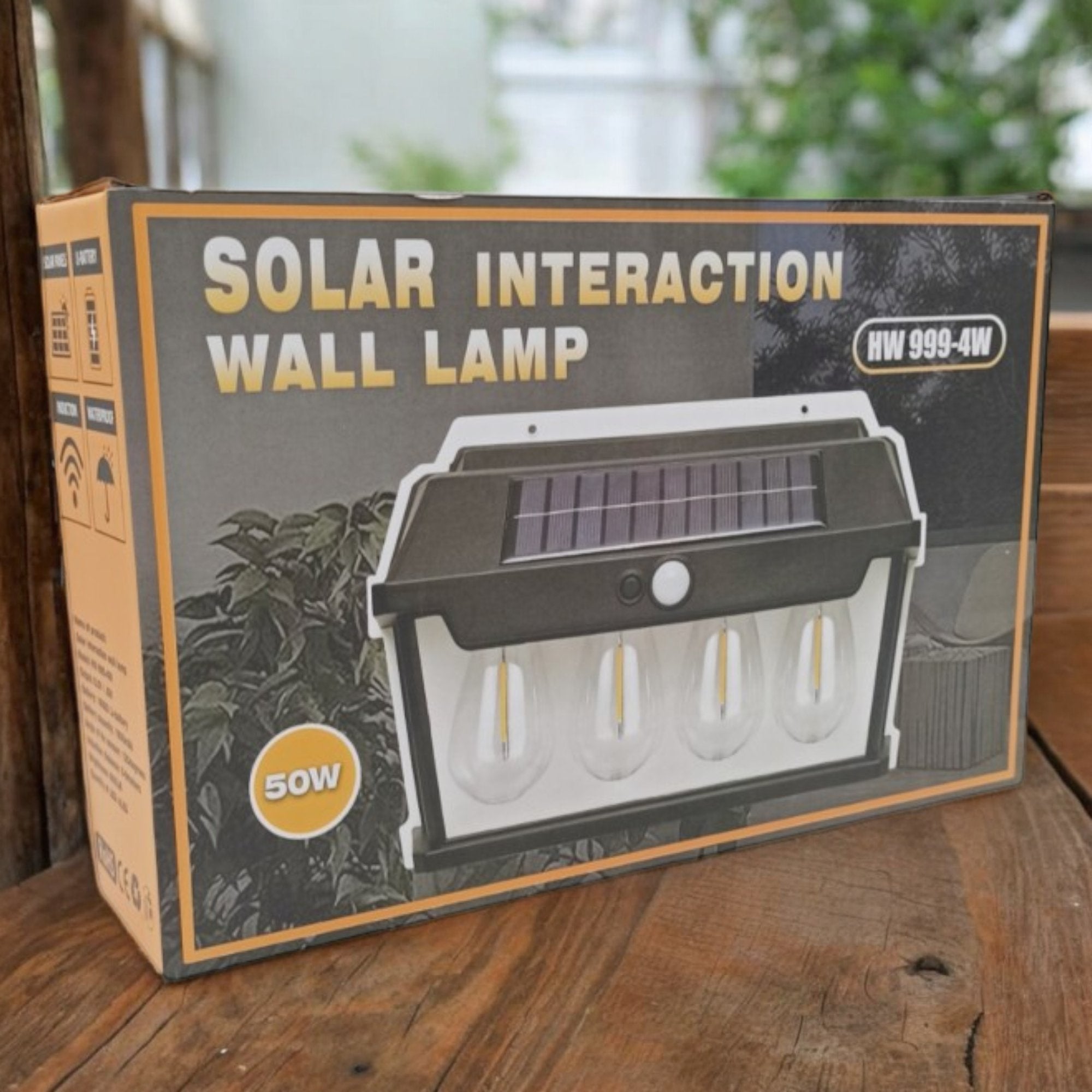 Elegantna Zidna Solarna Lampa sa Senzorom Pokreta "HW999-4W